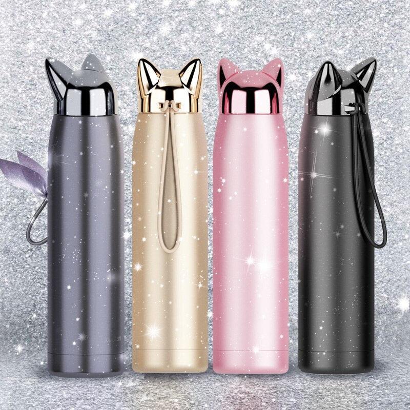 Rynx | Stylish Fox Ear 320ml Insulated Stainless Steel Hydration Bottle