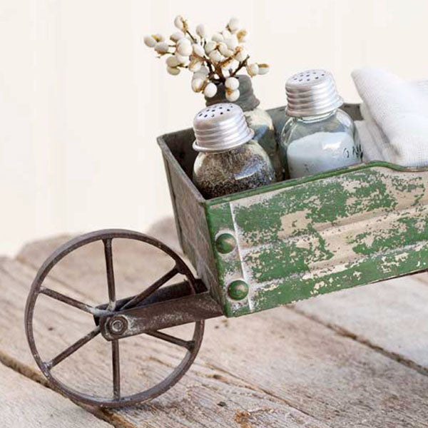 Rynx | Vintage Green Wheelbarrow Decor