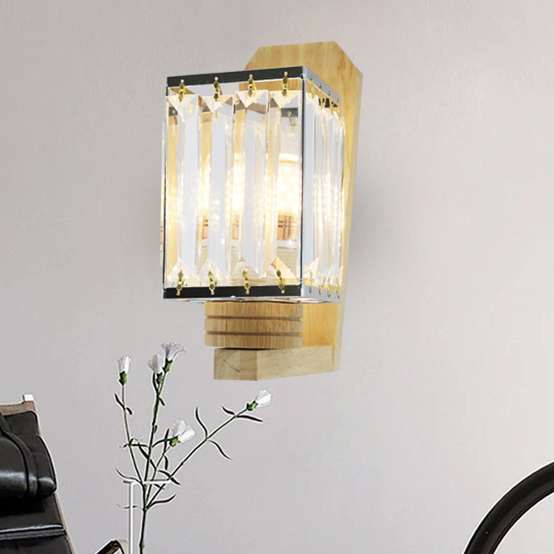 Rynx | Square/Globe Clear Crystal Wall Lamp Minimalistic 1 Mainly Living Room Wall Lighting Fixture