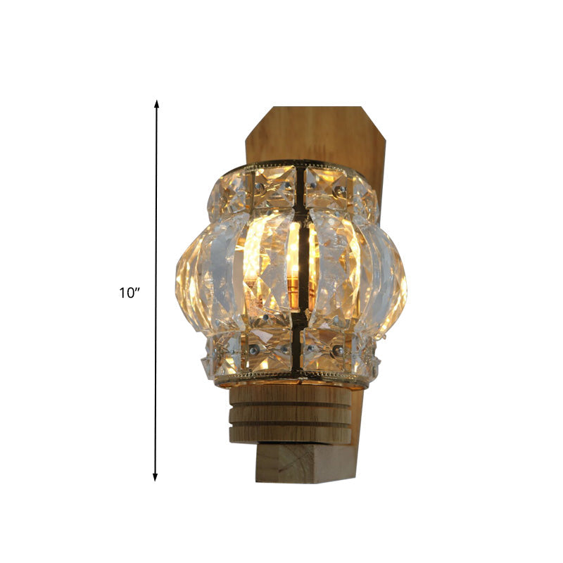 Rynx | Square/Globe Clear Crystal Wall Lamp Minimalistic 1 Mainly Living Room Wall Lighting Fixture