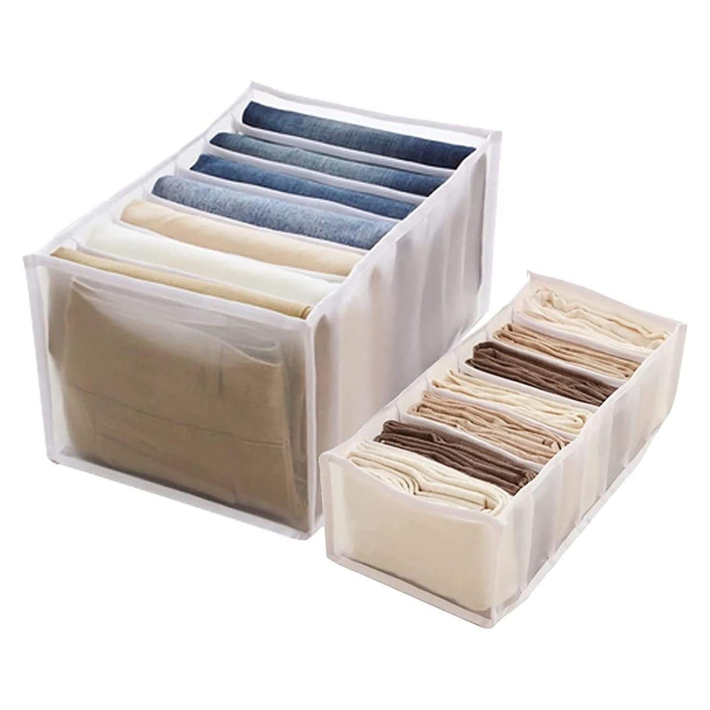 Rynx | 7 Grid Wardrobe Clothing Mesh Divider Set Organizer