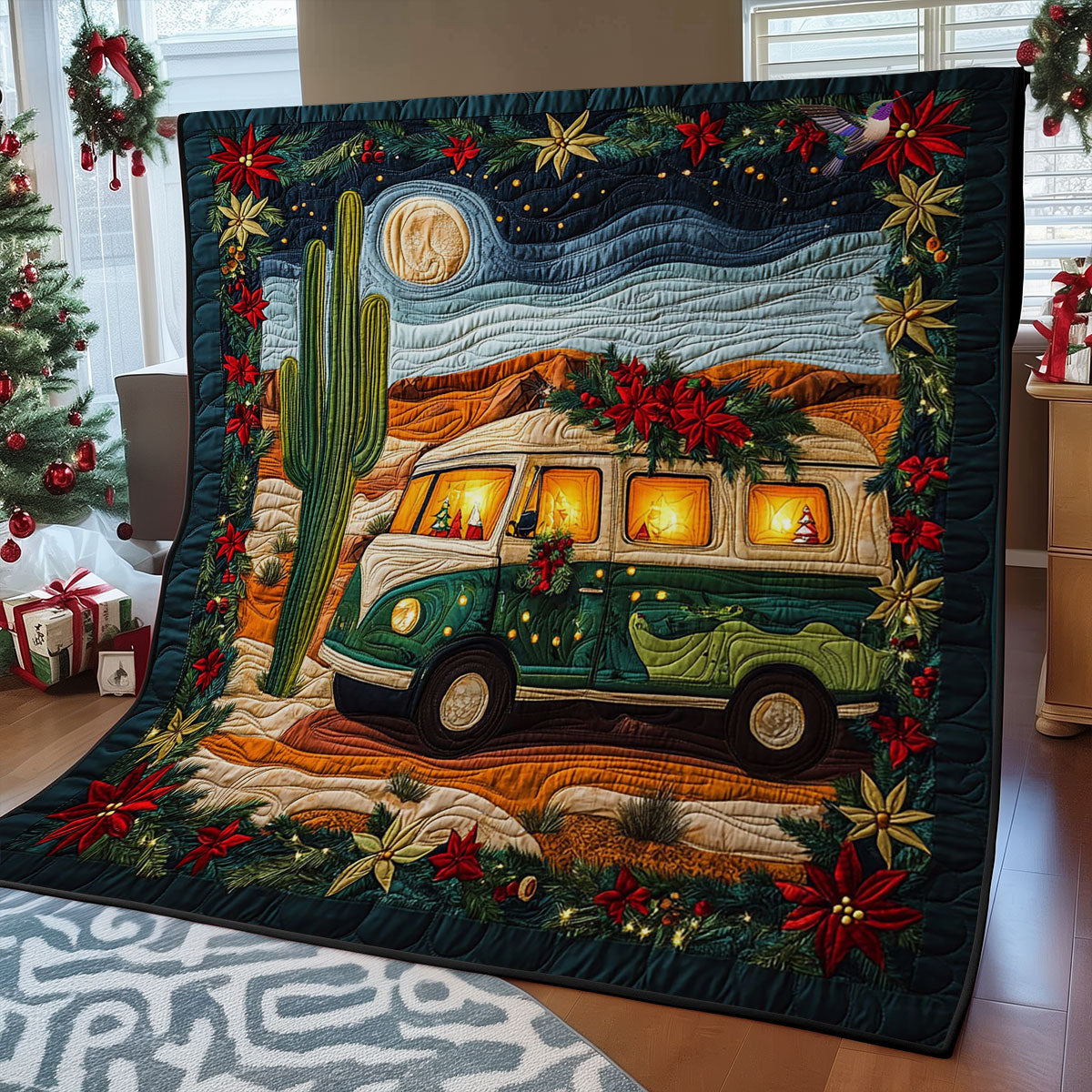 Rynx | Camping Desert Christmas Quilt
