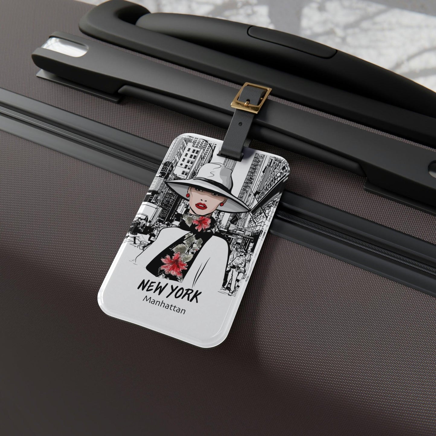 Rynx | Personalized chic acrylic luggage tags - stylish travel essential