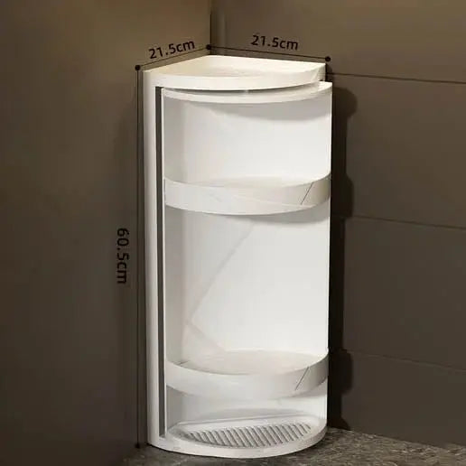 Rynx | 360° Redatable Corner Shelf – Space-Saving Organizer