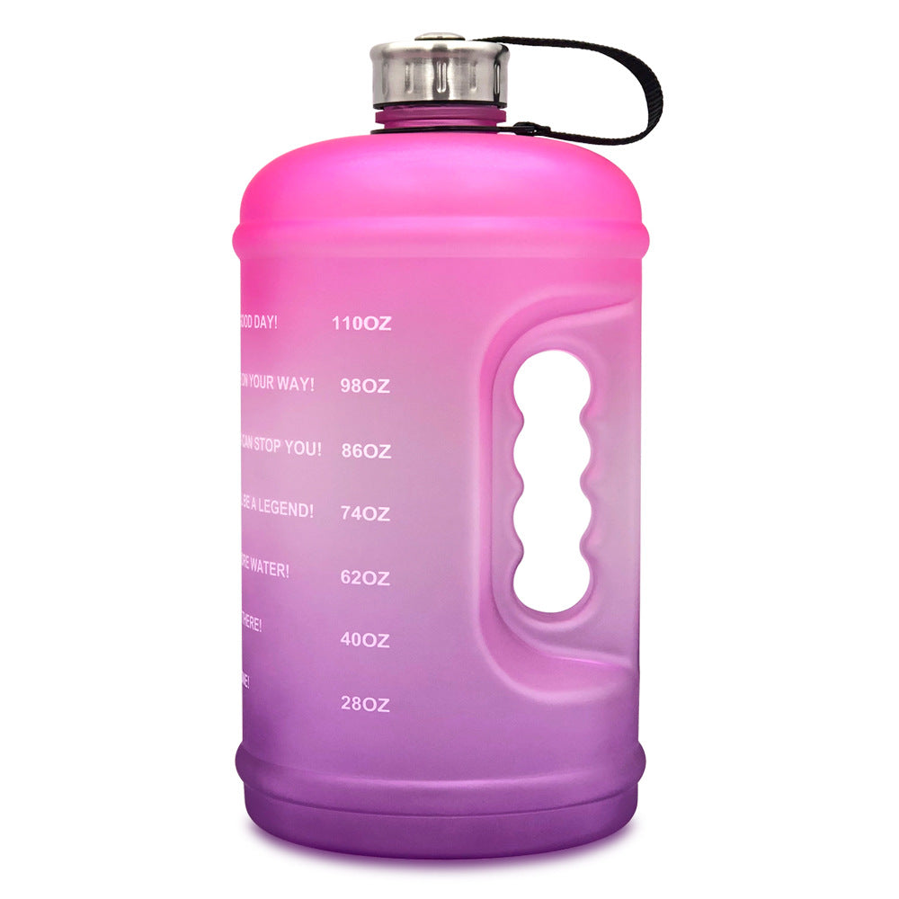 Rynx | Reusable & Motivational Gradient Water Bottle with Time Marker Reminder - 3.78L / 1 Gallon