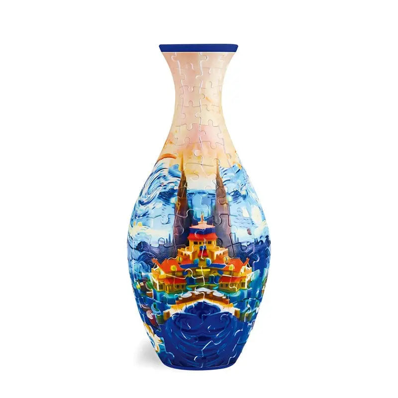 Rynx | 3D Puzzle Vase – Decorative flower vase with removable water cup