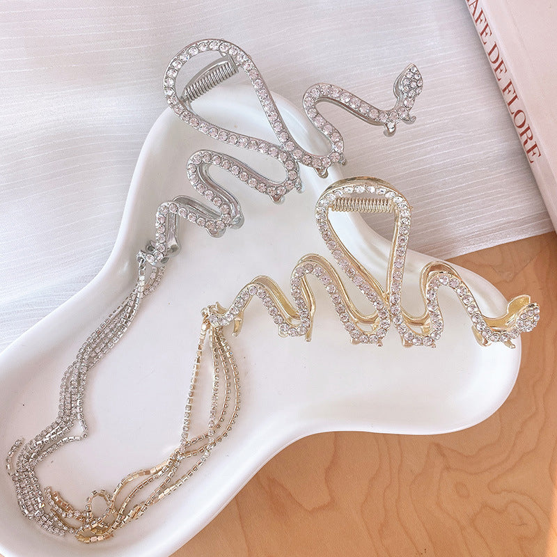 Rynx | Snake Hair Clip with Rhinestones