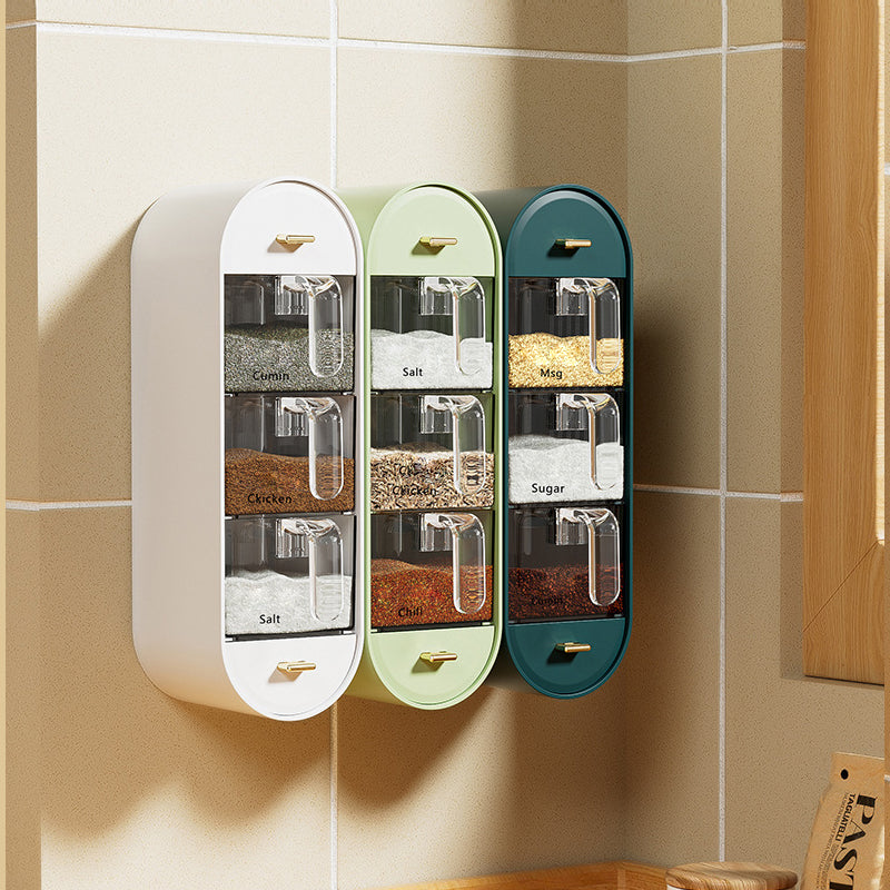Rynx | Space-saving spice jar for wall mounting