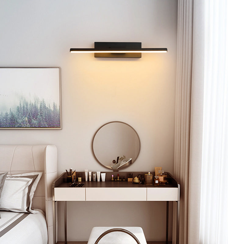 Rynx | Edge Modern Dimmable Wall Lamp Black/White Bedroom Metal Silicone