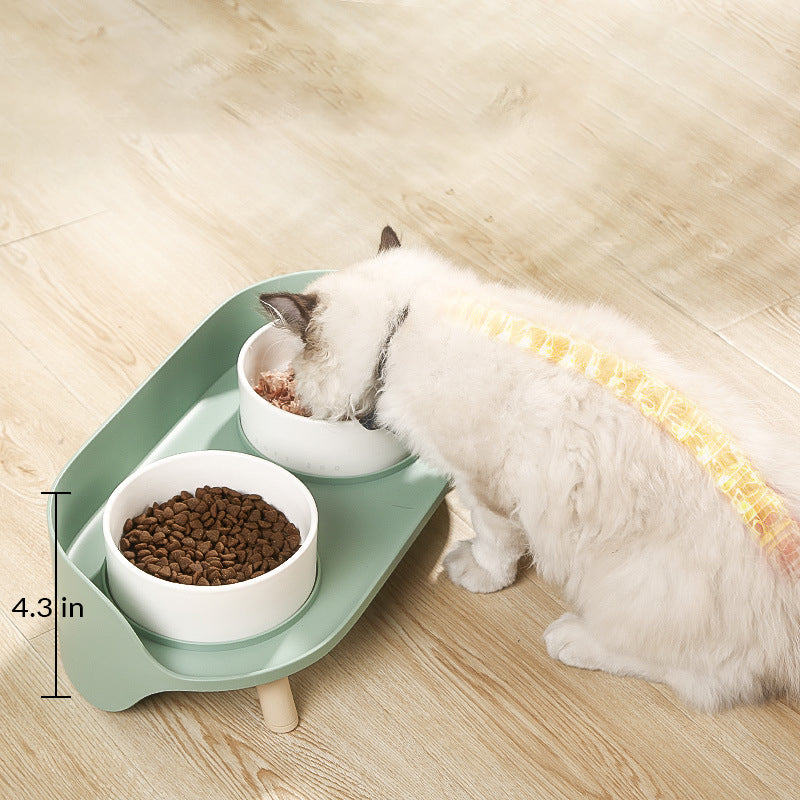 Rynx | Bone China Double Cat Bowl