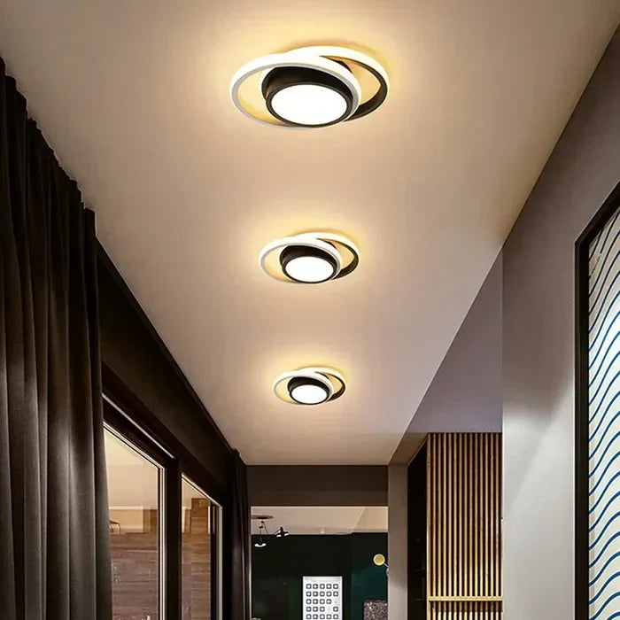 Rynx | Modern LED ceiling lamp with double ring design - Twilight Rings