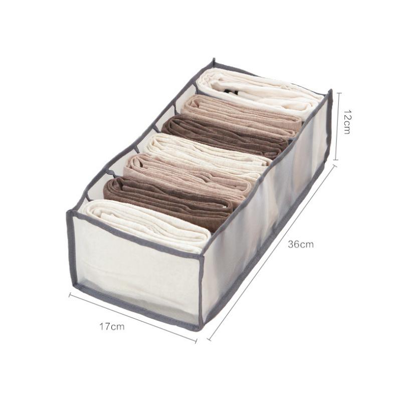 Rynx | 7 Grid Wardrobe Clothing Mesh Divider Set Organizer