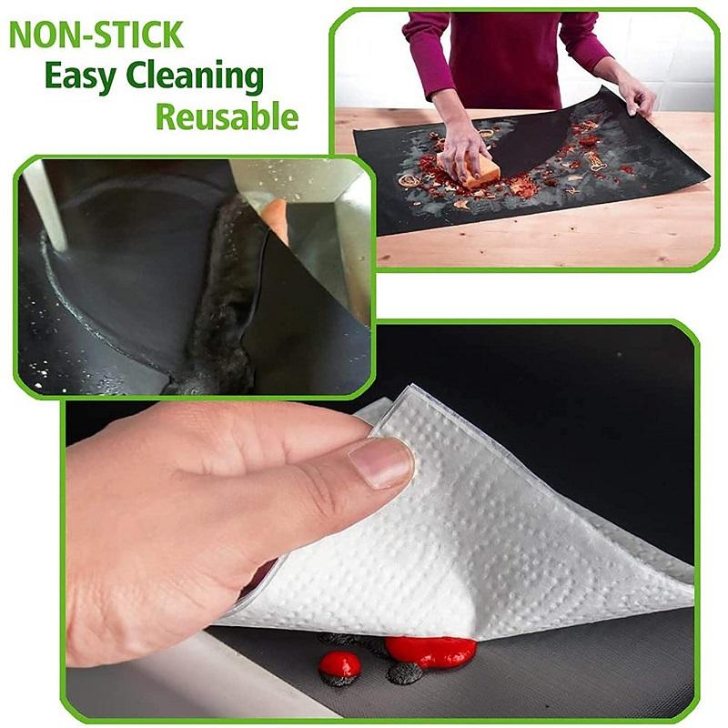 Rynx | New Cuttable Non-Stick Bbq Grill Mats With Cutting Box
