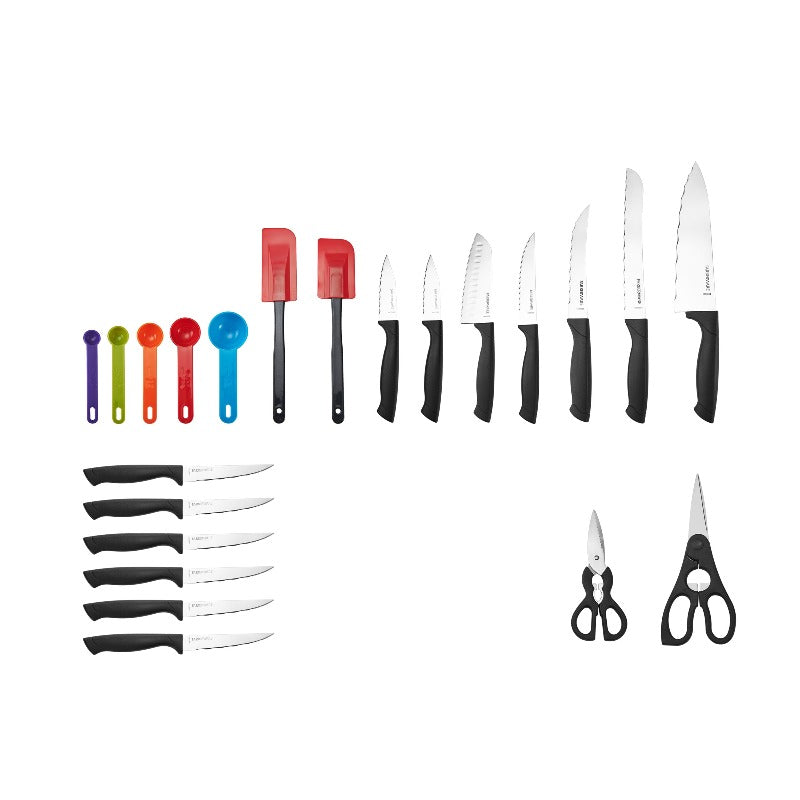 Rynx | 23-piece set in stainless steel cutlery and utensils - Never needs sharpening Dishwasher safe