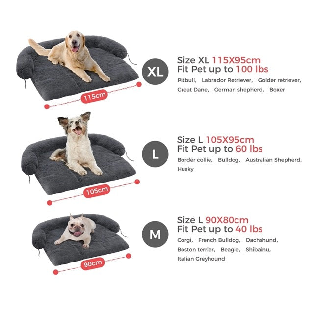 Rynx | Cozy Fluffy Large Dog Bed