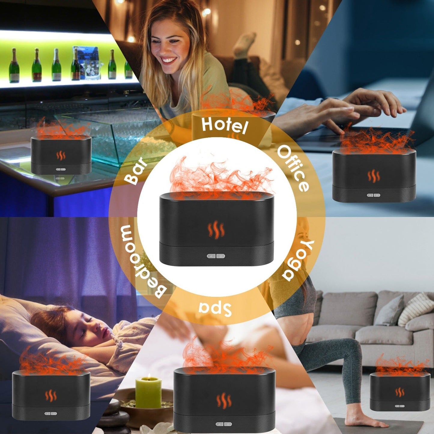 Rynx | 3D Flame Humidifier
