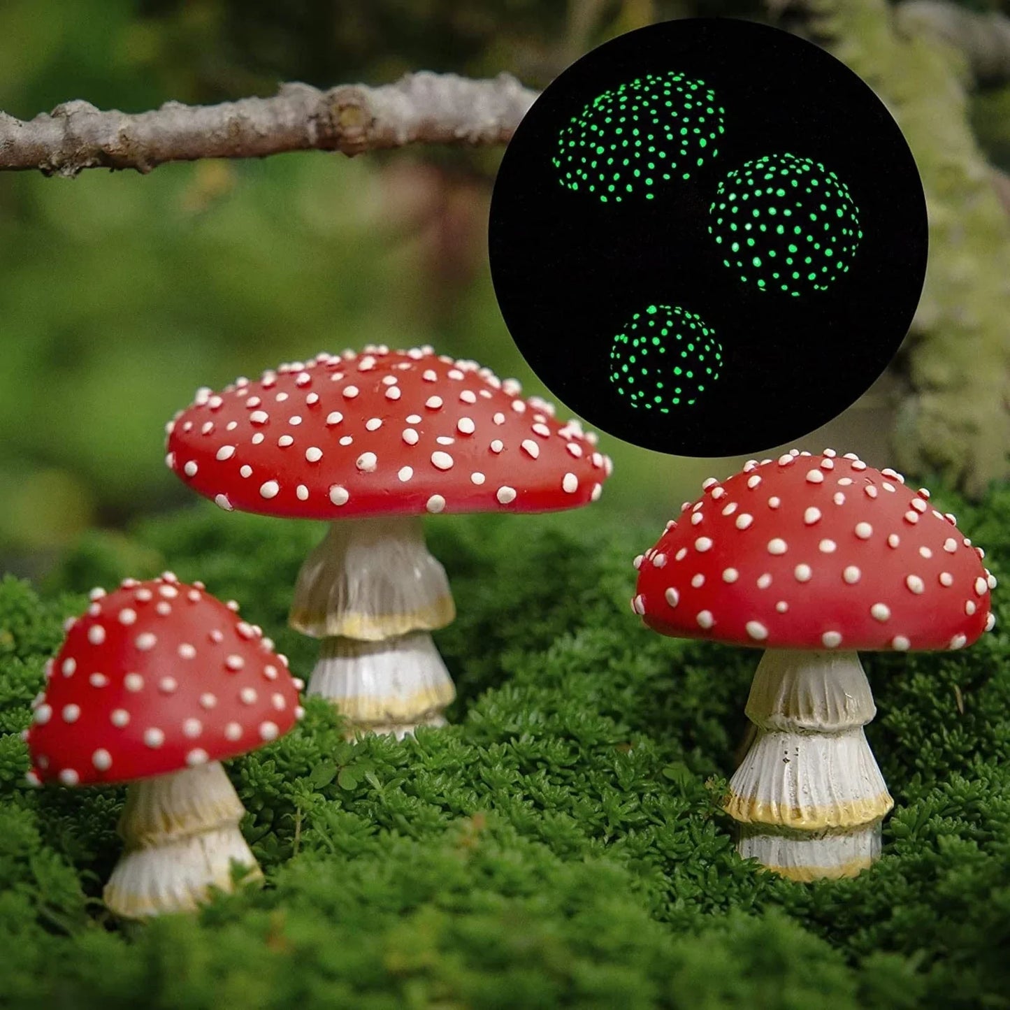 Rynx | 3pcs Fairy Mini Mushroom Solar Lights