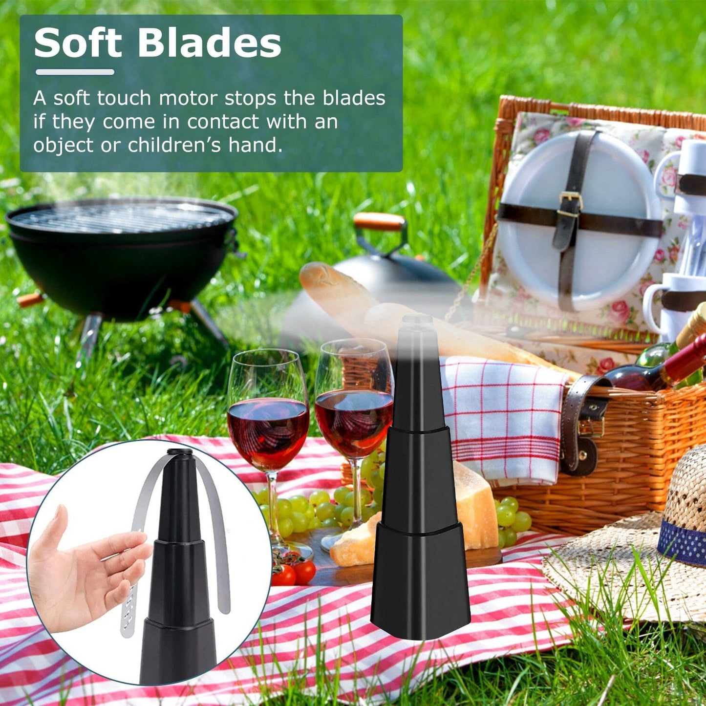 Rynx | 4-Piece: Fly Repellent Fan Table Battery Operated Insect Repellent