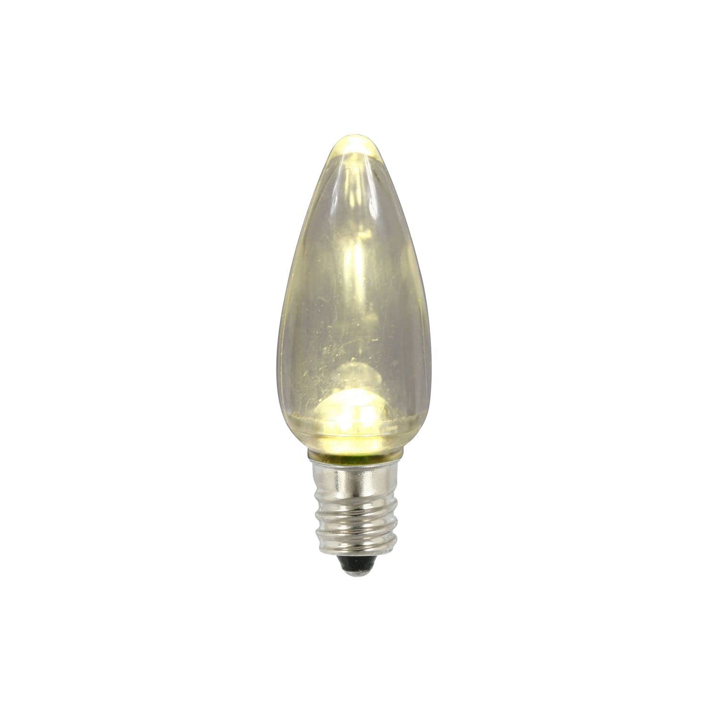 Rynx | Vickerman C9 Twinkle Transparent Plastic Led Warm White Dimmer Bulb, 25 Per Bag