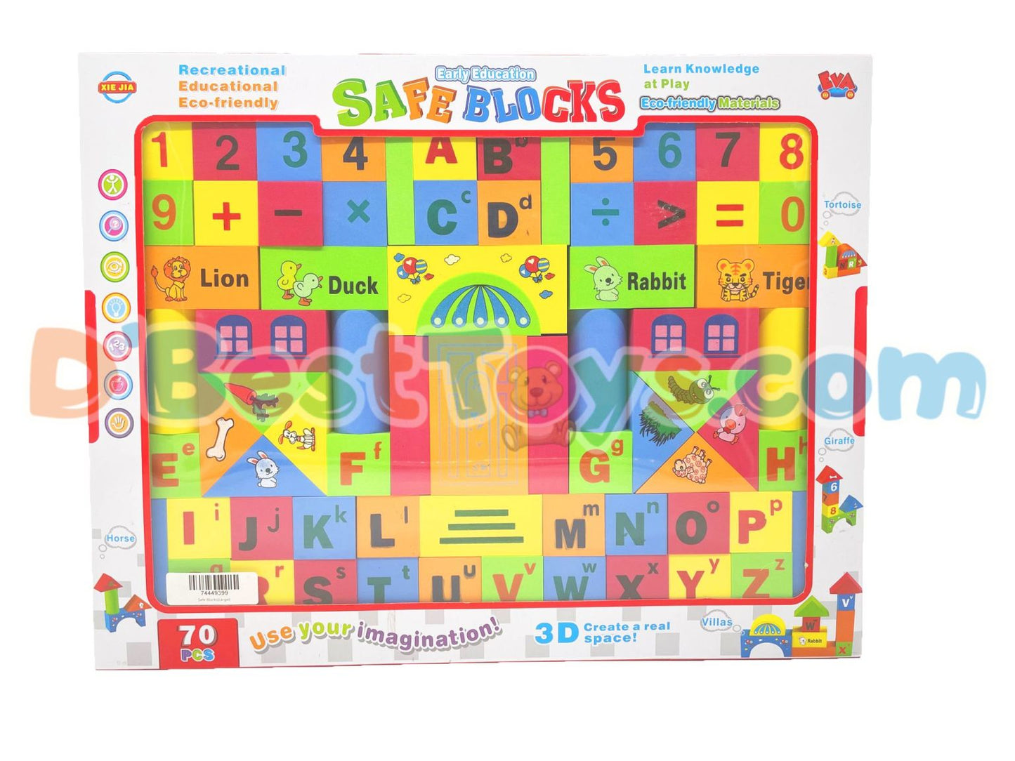 Rynx | Children Building Blocks Set 52 Pieces