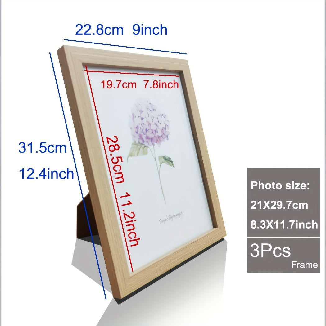 RYNX | Memories - Set of 3 Wooden Photo Frames