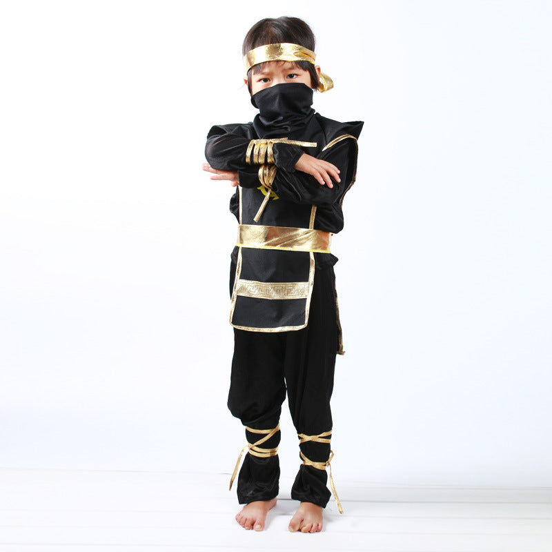 Rynx | Children's black ninja cosplay costume