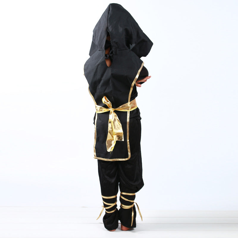 Rynx | Children's black ninja cosplay costume