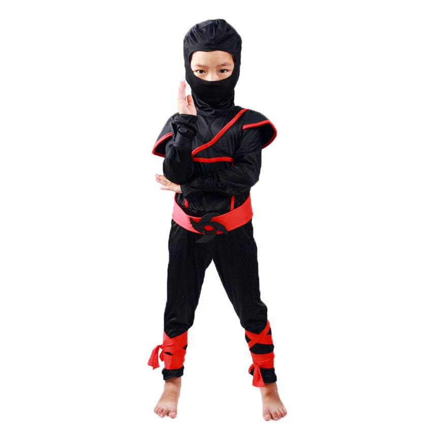 Rynx | Children's black ninja cosplay costume