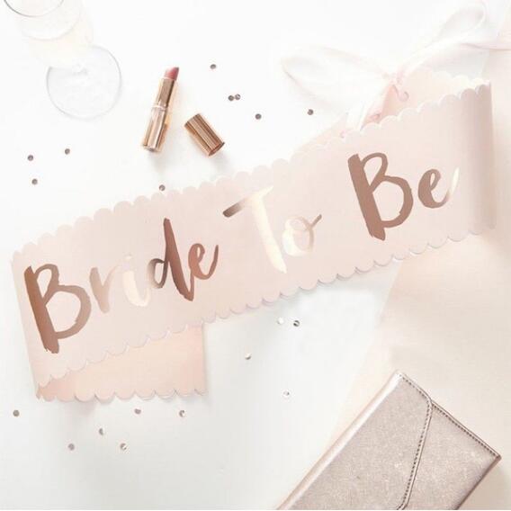 Rynx | Rose Gold Bachelorette Party Sash/Decoration