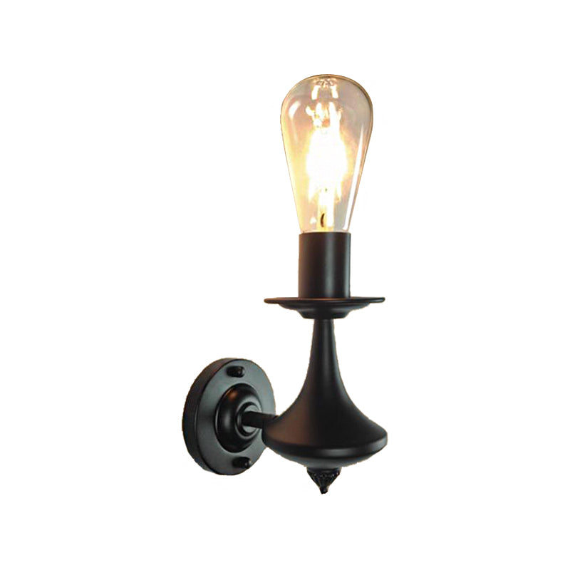 Rynx | Metal Exposed Bulb Wall Lighting Industrial 1/2 Light Dining Room Wall Lamp Fixture