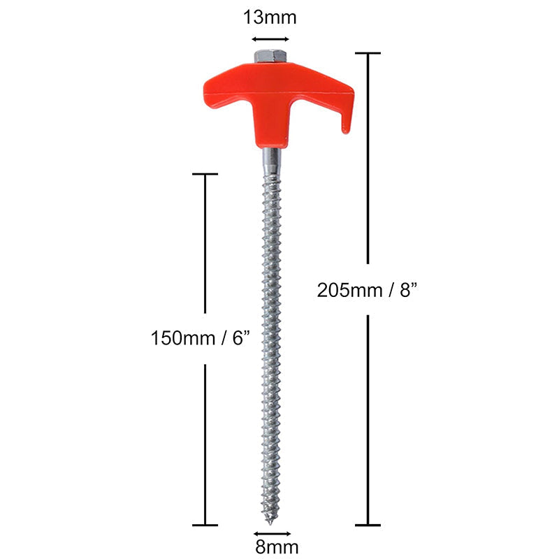 Rynx | Rotatable tent pegs with thread