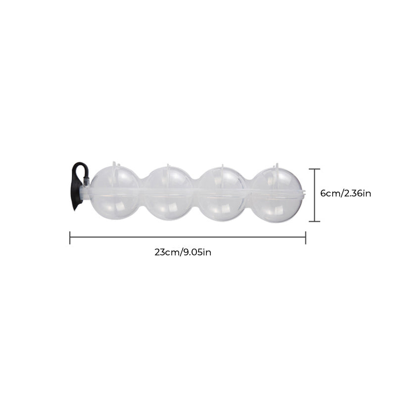 Rynx | Round Cylindrical Ice Ball Maker - 4 Perfect Refreshing Ice Sphere Cubes