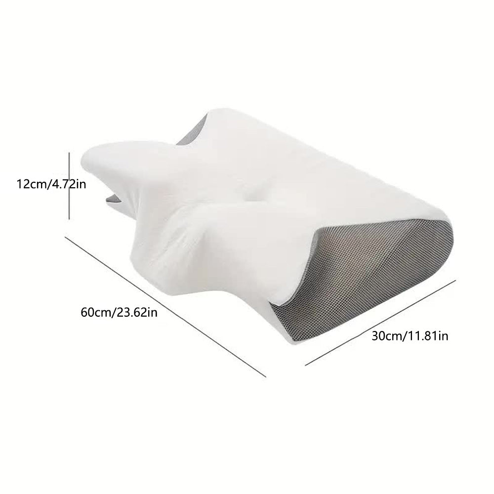 Rynx | SleepEase Butterfly Memory Foam Pillow – Ergonomic Support for Side and Back Sleepers
