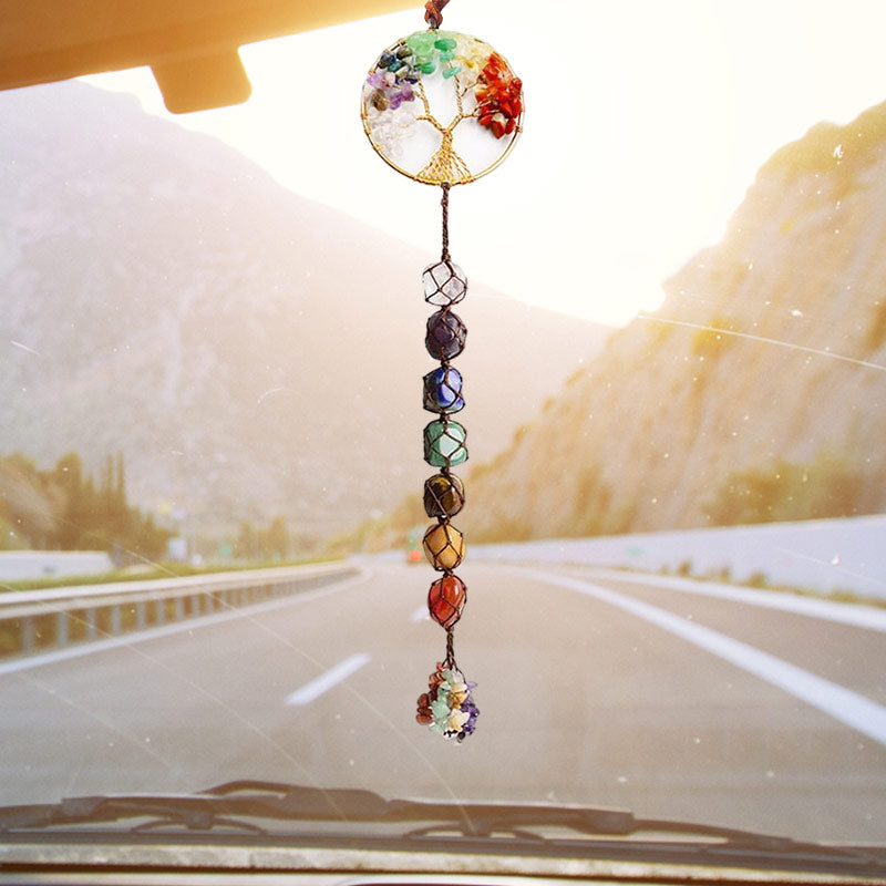 Rynx | 7 Chakra Stone Healing Crystal Tree of Life Decoration