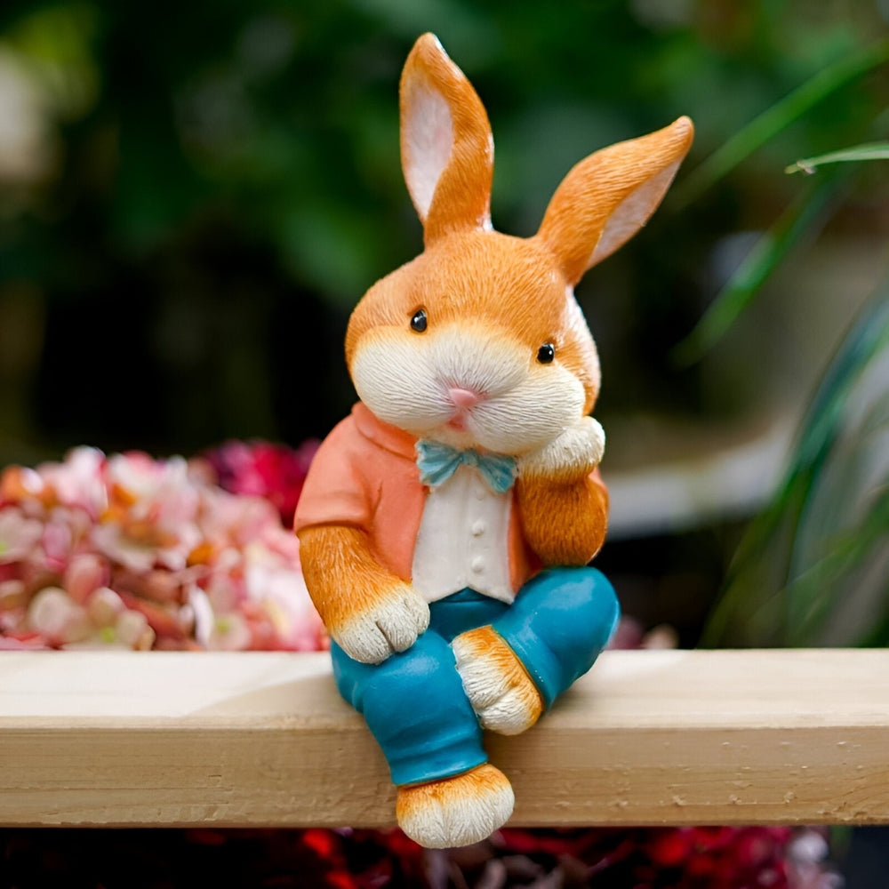 Rynx | WhimsiBunny – Sitting Rabbit Sculpture for Playful and Modern Desk or Shelf Decoration