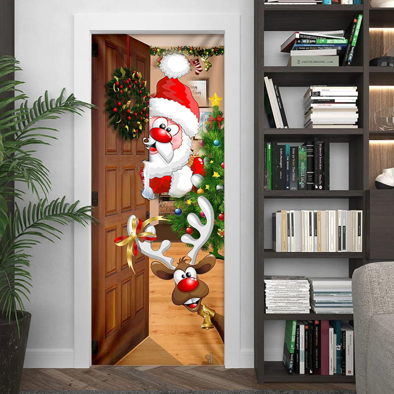Rynx | Nightmare Before Christmas Outdoor Decorations Props Christmas Elf Door Cover