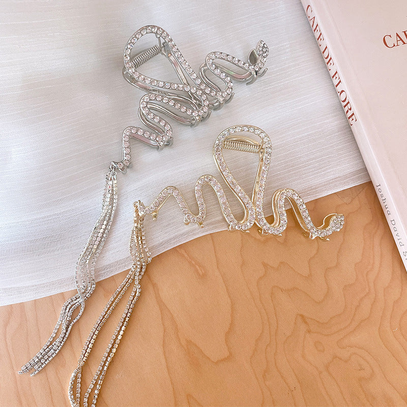 Rynx | Snake Hair Clip with Rhinestones