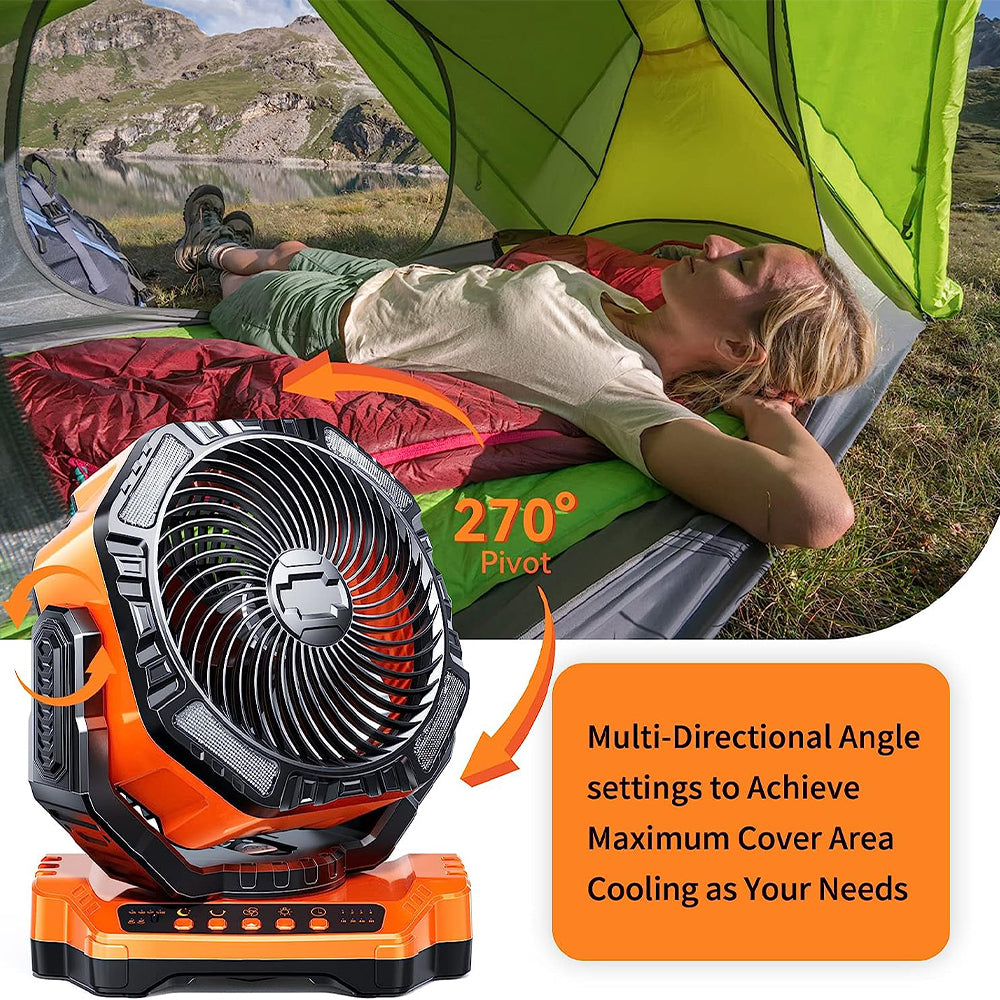 Rynx | Camping LED Fan with Light
