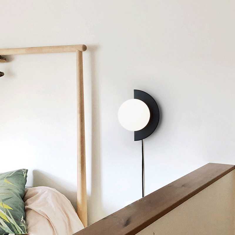 Rynx | Valentina Modern LED Wall Lamp Metal Glass Bedroom Living Room
