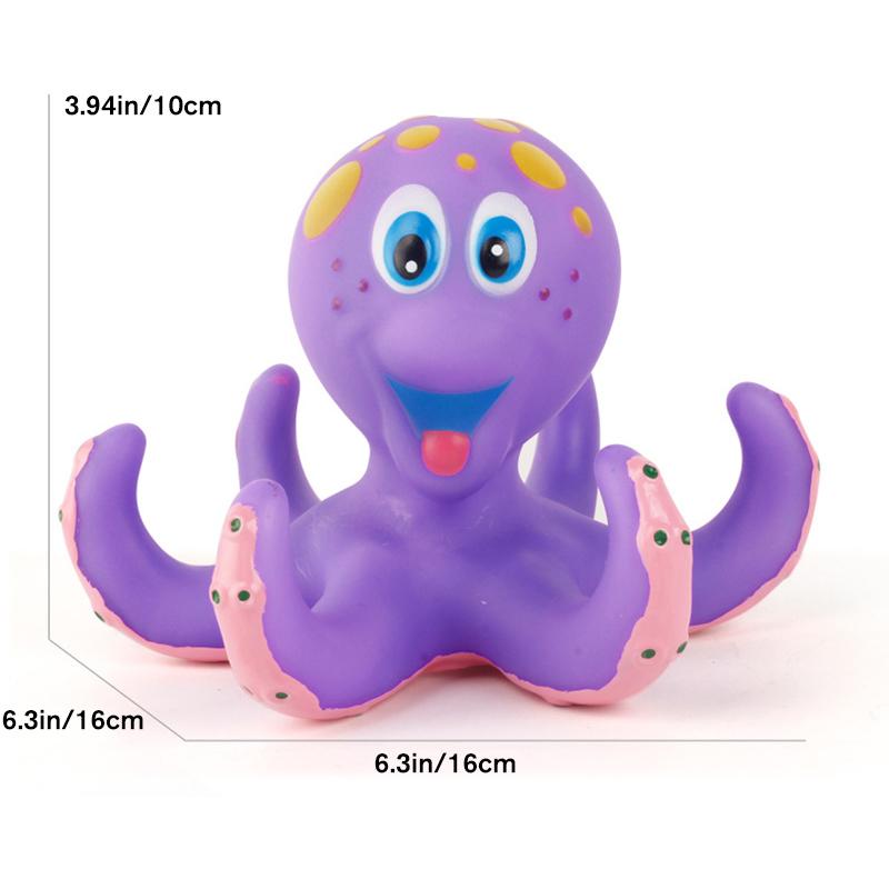 RYNX | Children's Octopus Bath Toy with 5 Rings