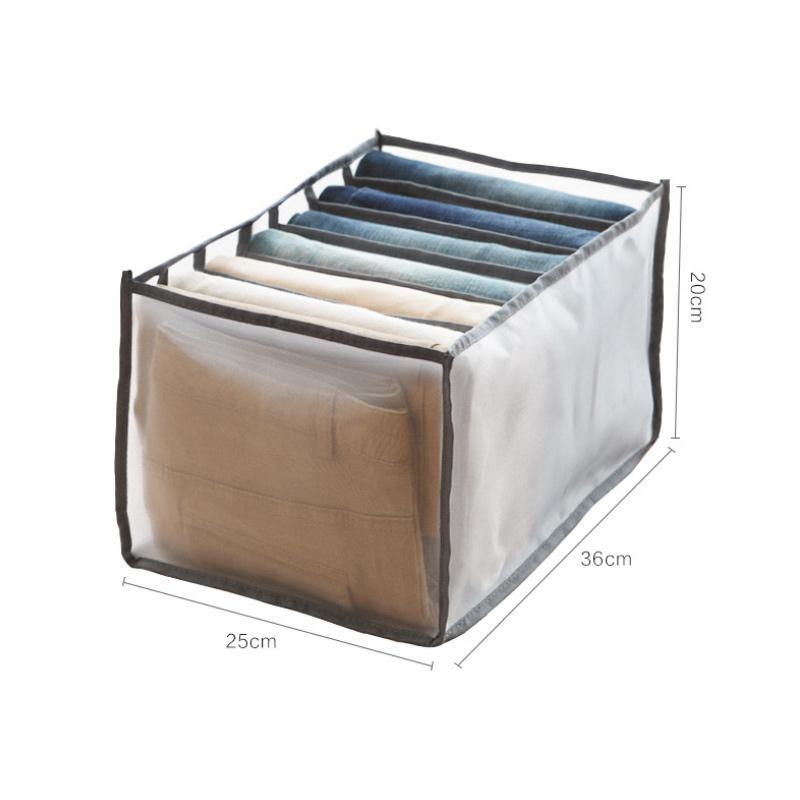 Rynx | 7 Grid Wardrobe Clothing Mesh Divider Set Organizer