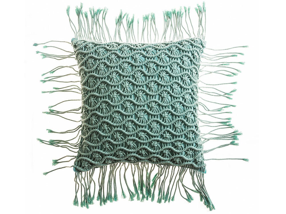 Rynx | Macrame Tassel Pillow Cover, Handmade Pillow Cover