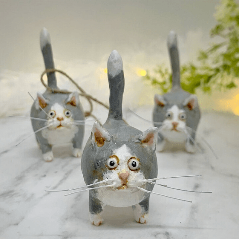 Rynx | Unique Handmade Cat Christmas Ornament - Purrfect Party Hangers