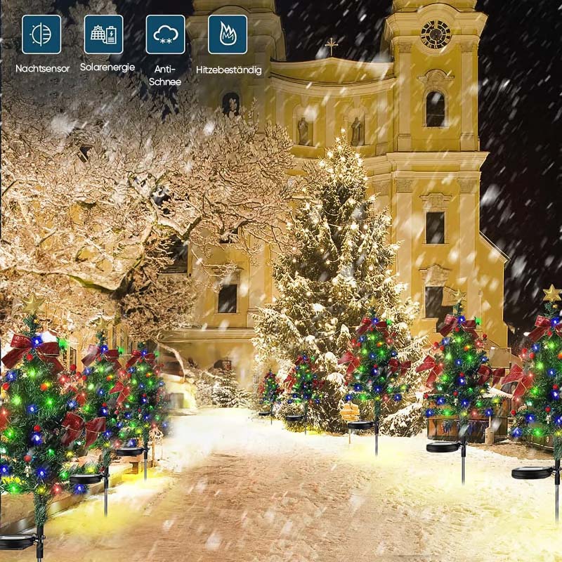 Rynx | Solar-powered, waterproof Christmas tree decorative lights for outdoor use
