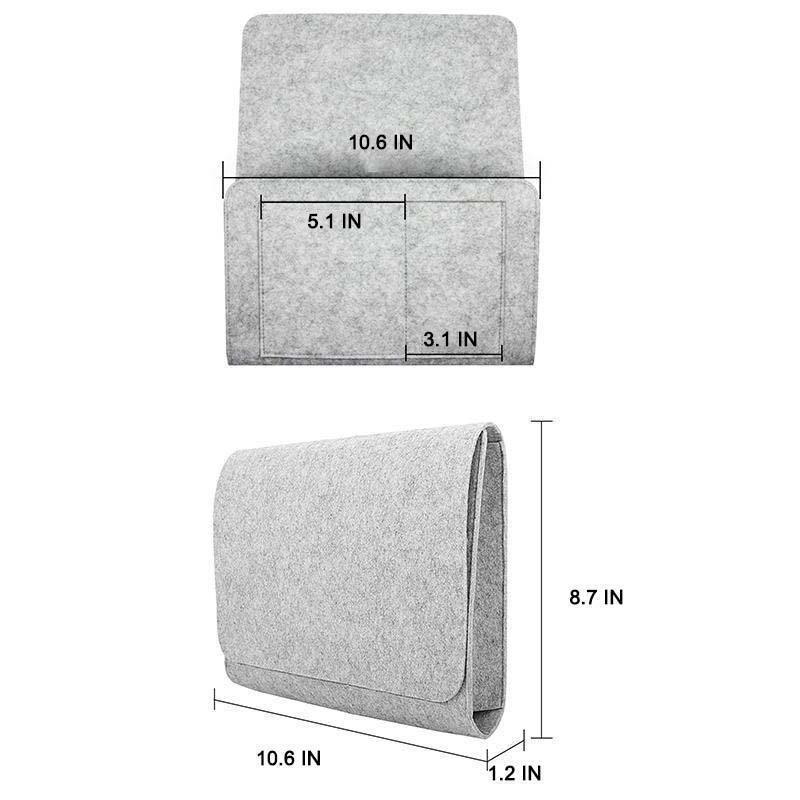 Rynx | Sofa Nightstand Felt Storage Bag with Pockets Hanging Organizer