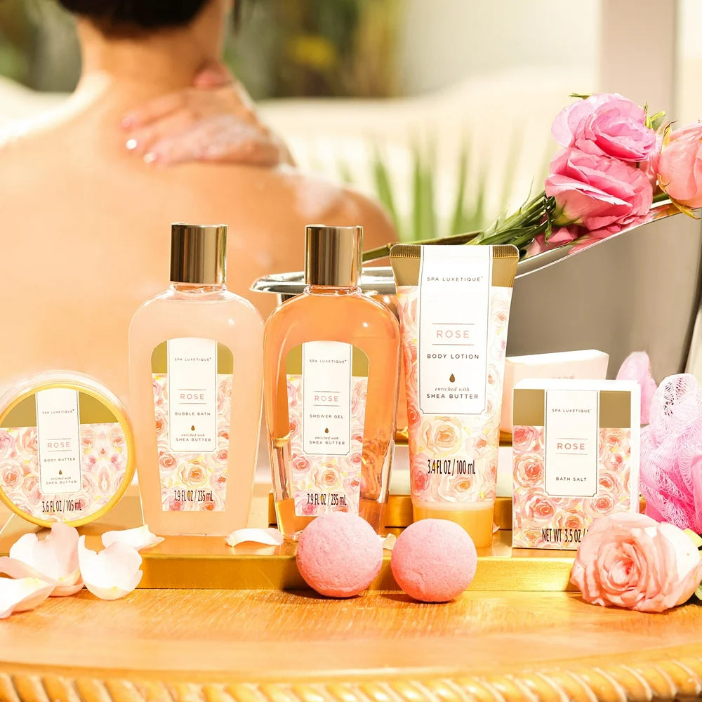 Rynx | 9 Pcs Rose Bath Gift - Spa Gift