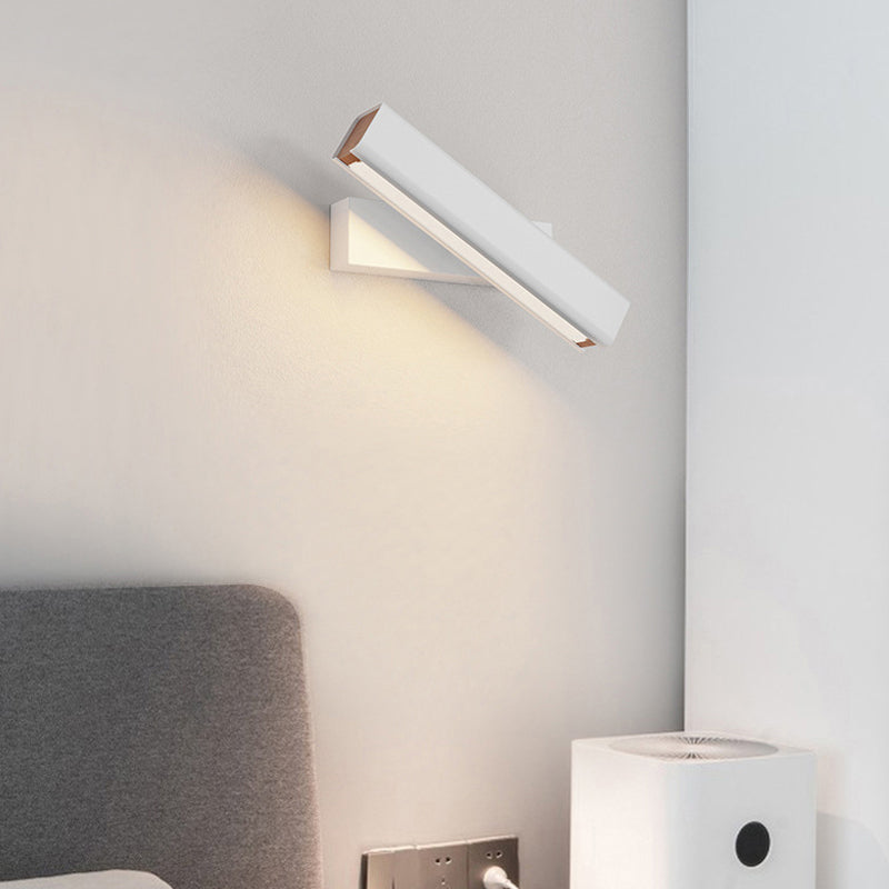 Rynx | Aqsa Modern LED Wall Lamp Indoor Reversible Rectangular Metal/Wood Living Room