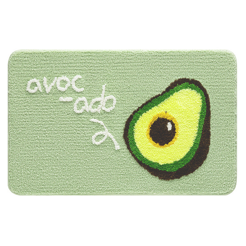 Rynx | Beautiful avocado and lemon bathroom mat