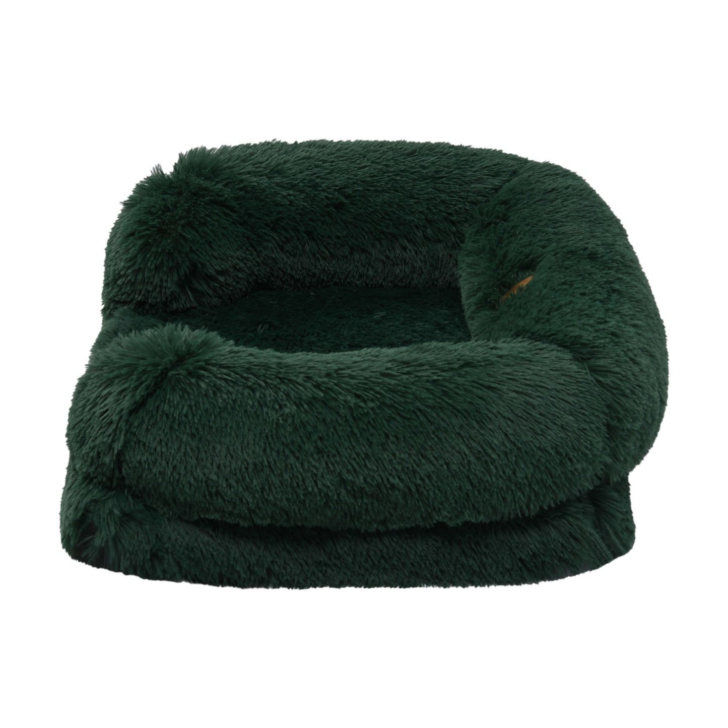 Rynx | Shaggy Faux Fur Memory Foam Sofa Bed - Eden Green