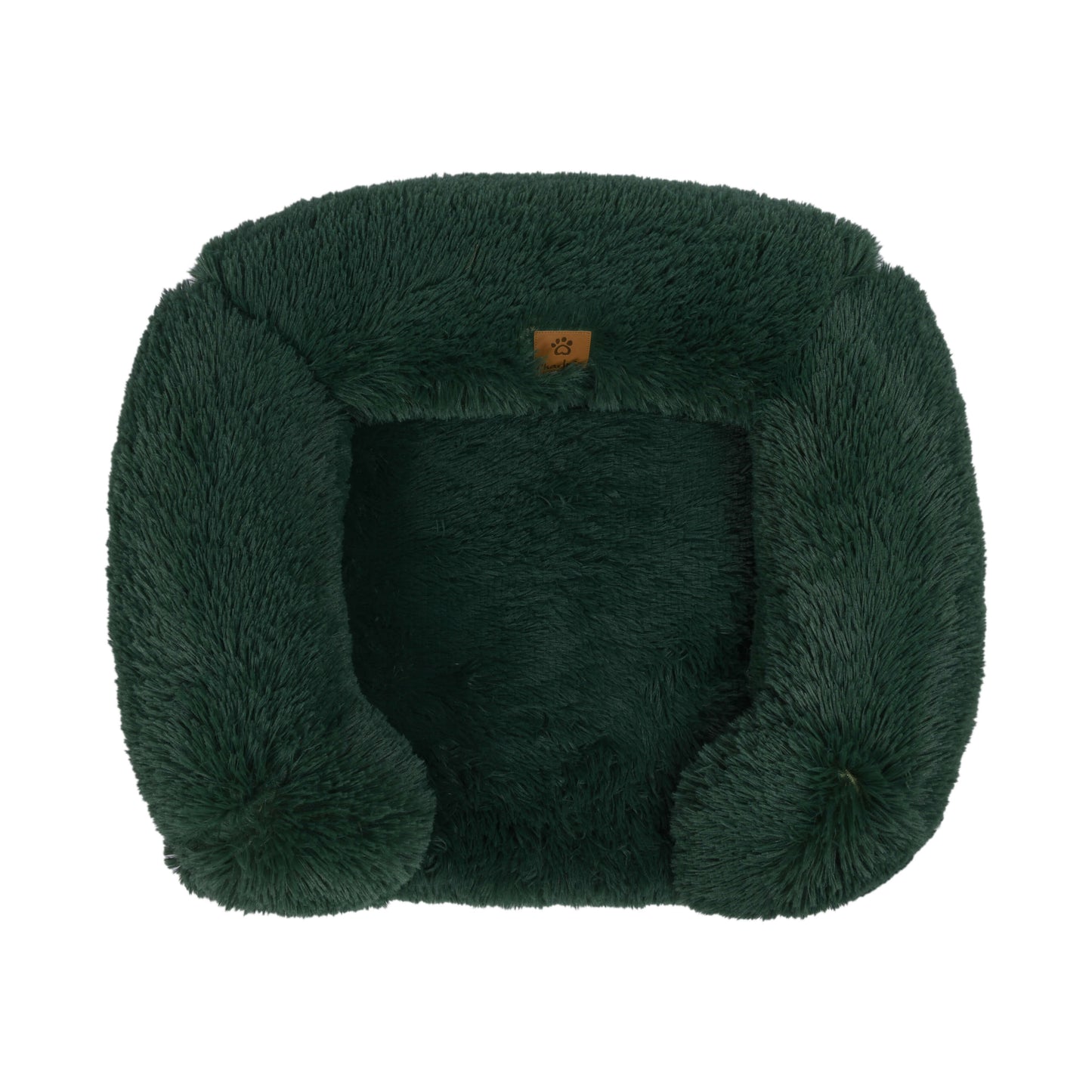 Rynx | Shaggy Faux Fur Memory Foam Sofa Bed - Eden Green